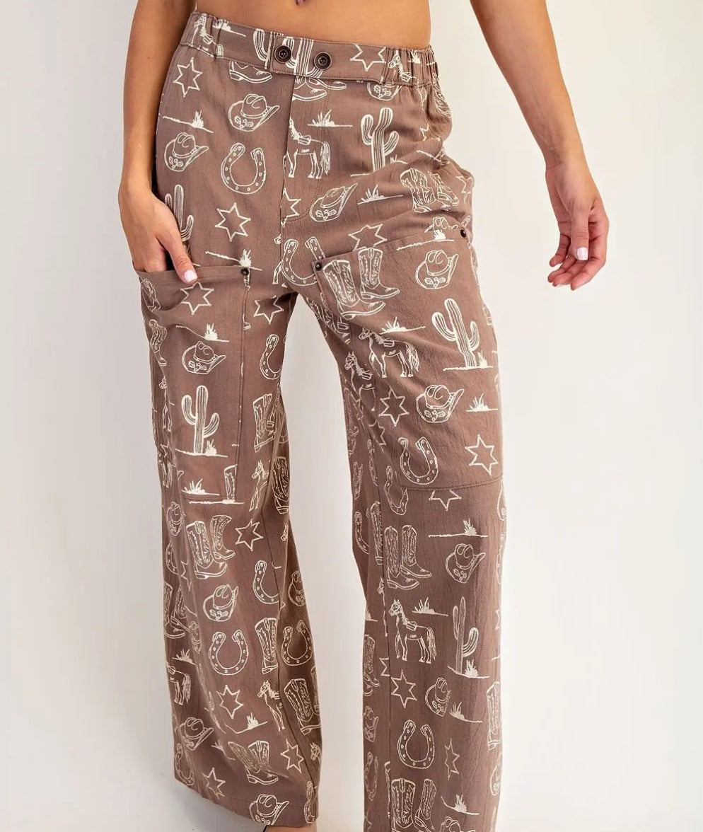 Western Patch Pants