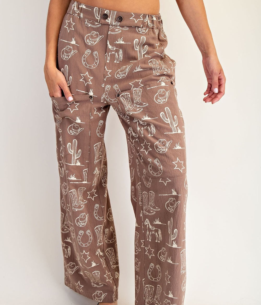Western Patch Pants
