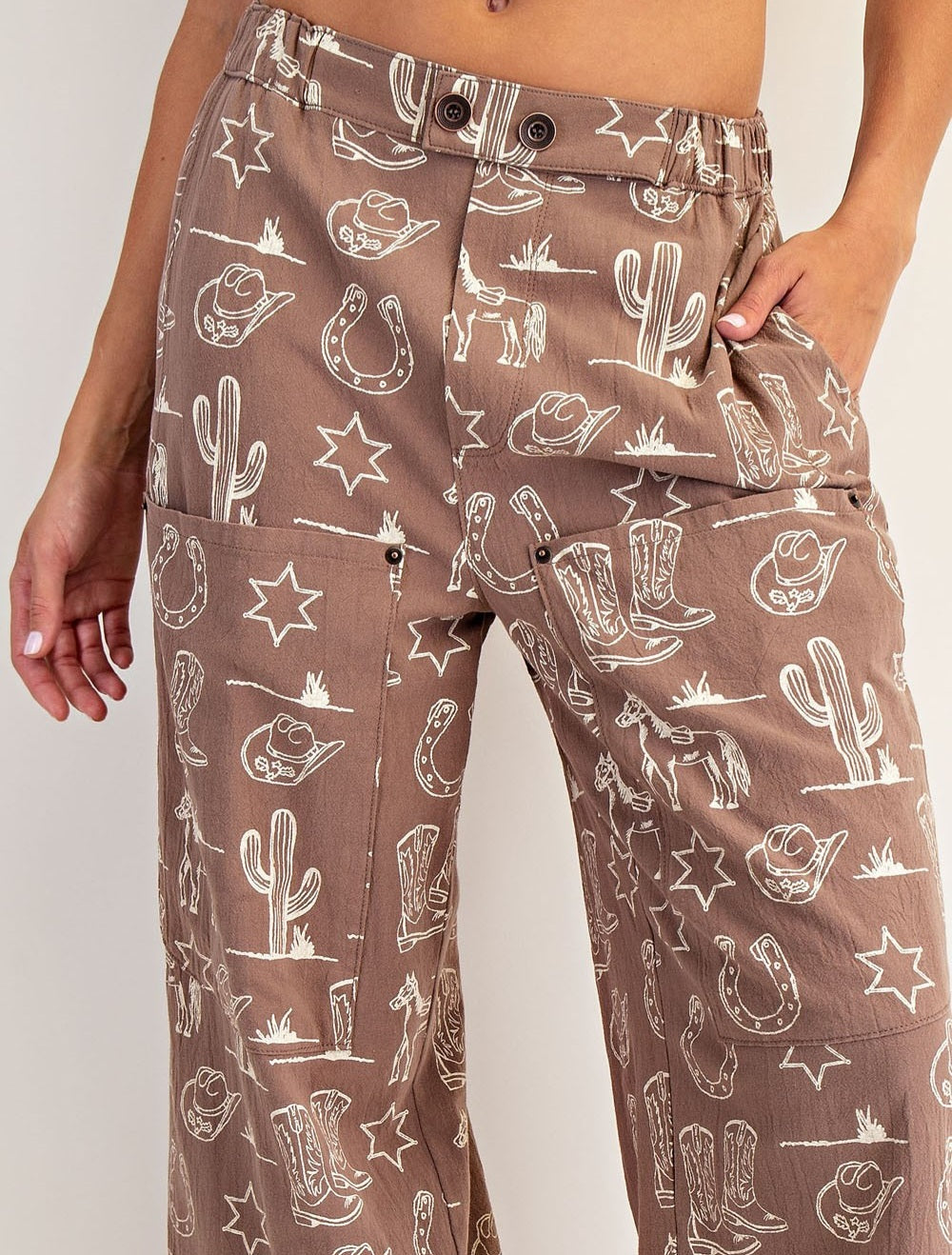 Western Patch Pants